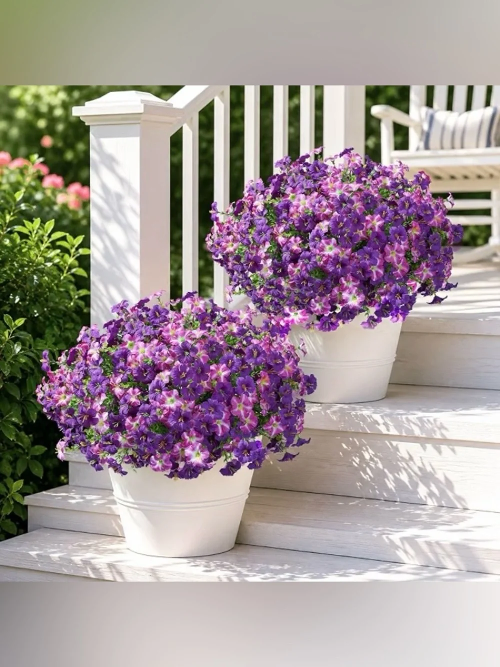 20 Bundles Faux Morning Glory Artificial Flowers for Outdoors, SEALED PACKAGE